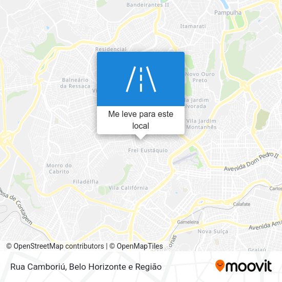 Rua Camboriú mapa