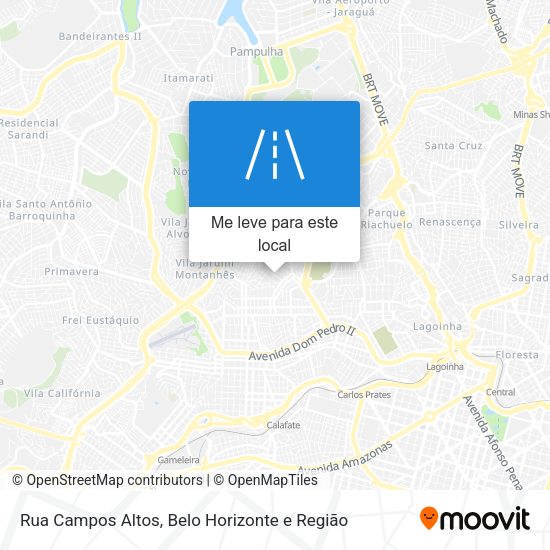 Rua Campos Altos mapa