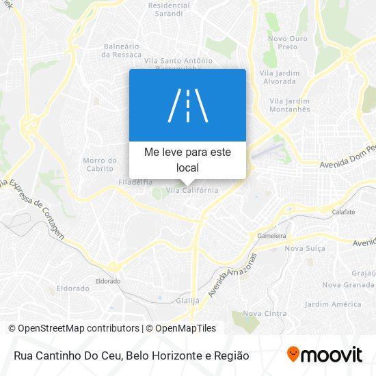 Rua Cantinho Do Ceu mapa