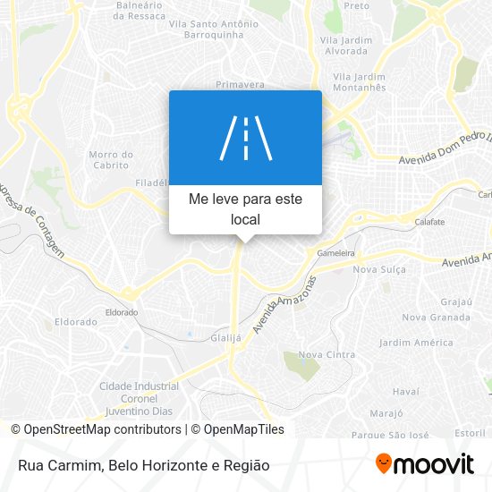 Rua Carmim mapa