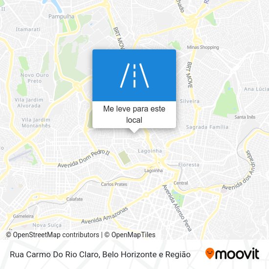 Rua Carmo Do Rio Claro mapa