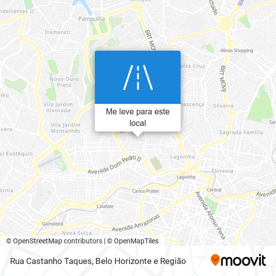 Rua Castanho Taques mapa