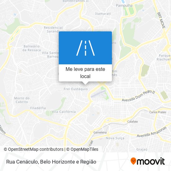 Rua Cenáculo mapa