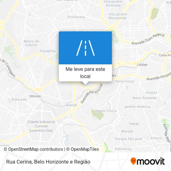 Rua Cerina mapa