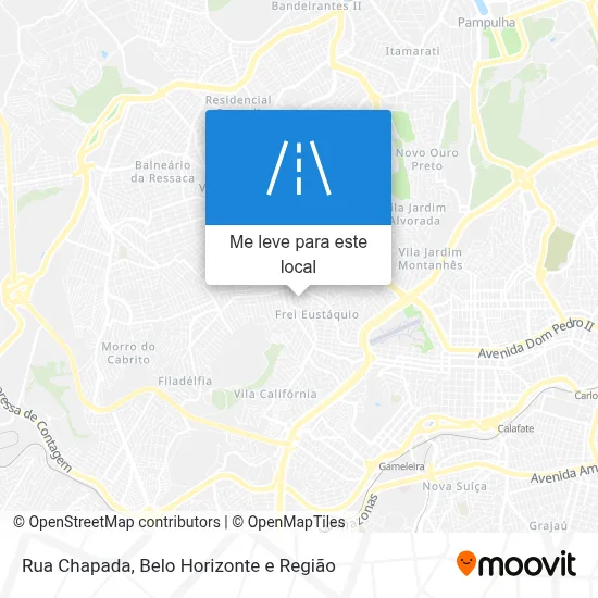 Rua Chapada mapa