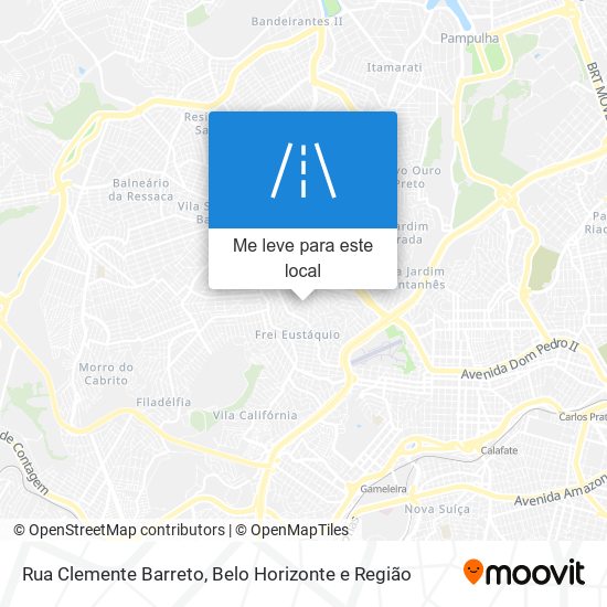 Rua Clemente Barreto mapa