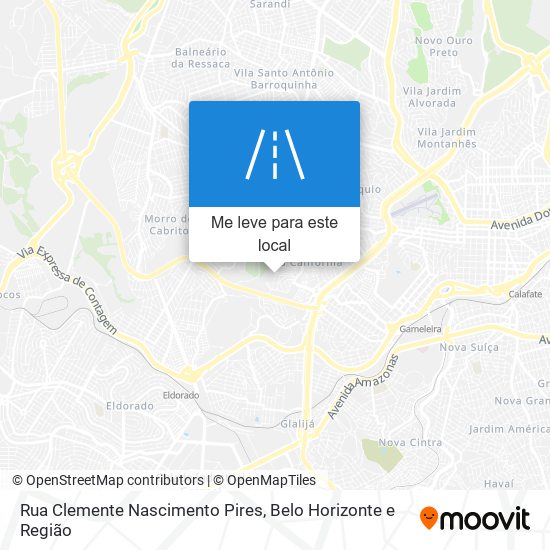 Rua Clemente Nascimento Pires mapa