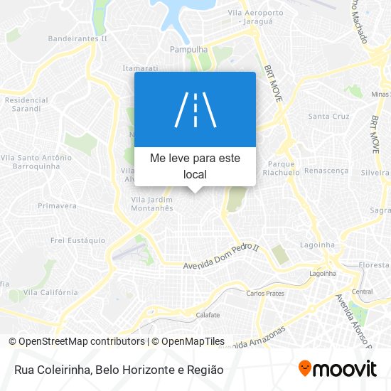 Rua Coleirinha mapa