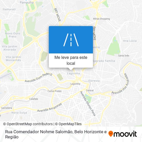 Rua Comendador Nohme Salomão mapa