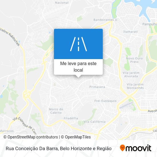 Rua Conceição Da Barra mapa