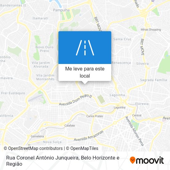Rua Coronel Antônio Junqueira mapa