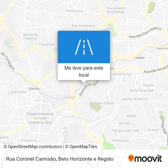 Rua Coronel Camisão mapa