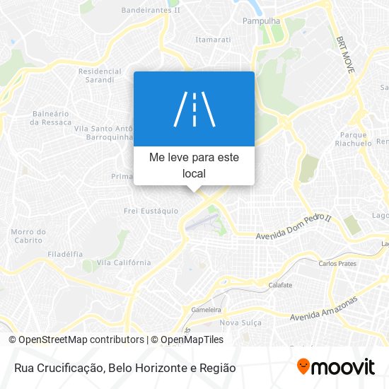 Rua Crucificação mapa