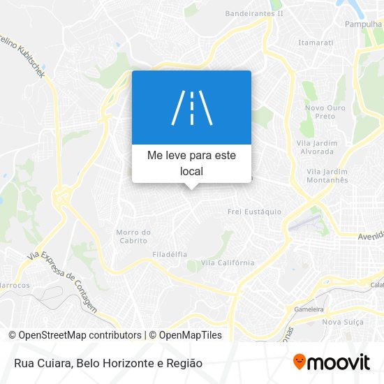 Rua Cuiara mapa