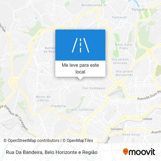 Rua Da Bandeira mapa