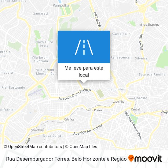 Rua Desembargador Torres mapa