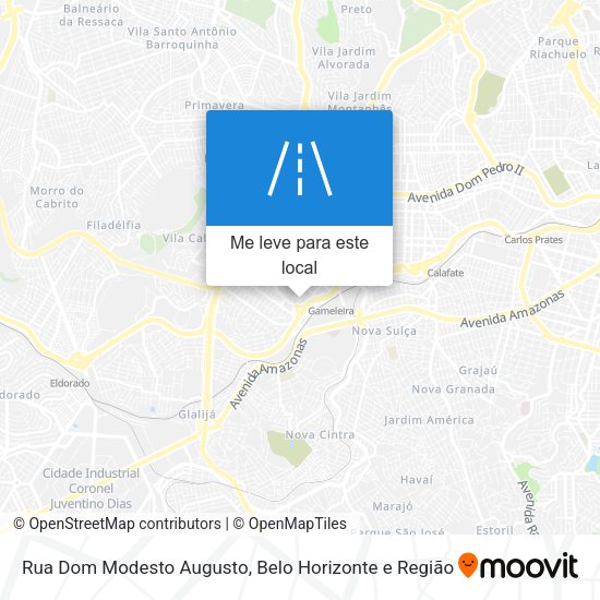 Rua Dom Modesto Augusto mapa