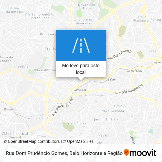 Rua Dom Prudêncio Gomes mapa