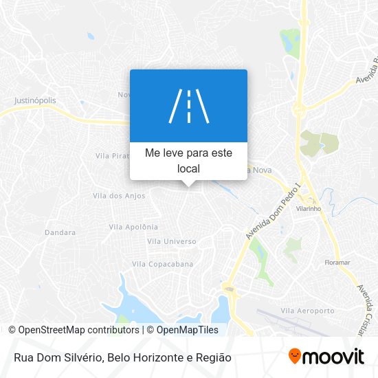 Rua Dom Silvério mapa