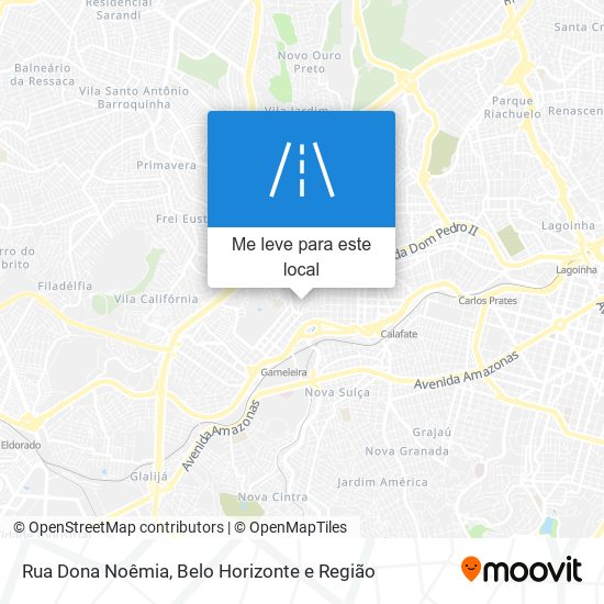 Rua Dona Noêmia mapa