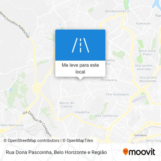 Rua Dona Pascoinha mapa