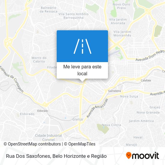 Rua Dos Saxofones mapa