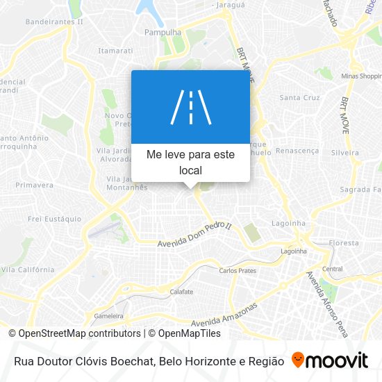 Rua Doutor Clóvis Boechat mapa