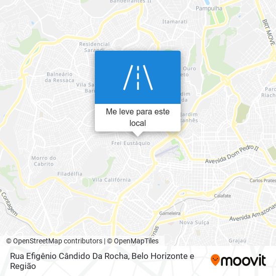 Rua Efigênio Cândido Da Rocha mapa