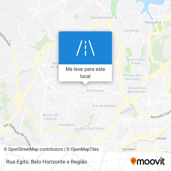 Rua Egito mapa