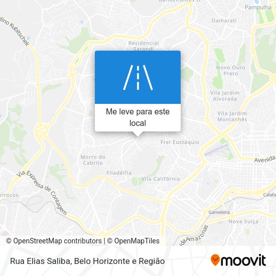 Rua Elias Saliba mapa