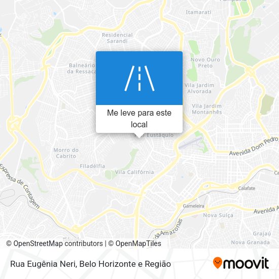 Rua Eugênia Neri mapa