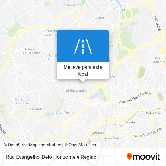 Rua Evangelho mapa