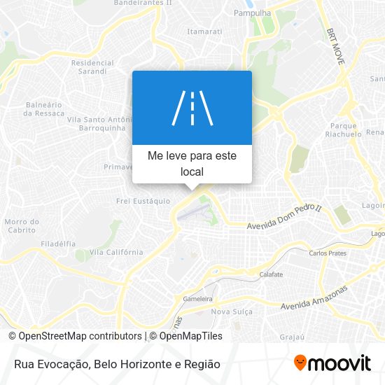 Rua Evocação mapa