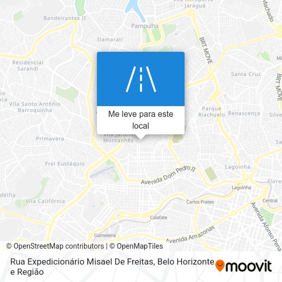 Rua Expedicionário Misael De Freitas mapa