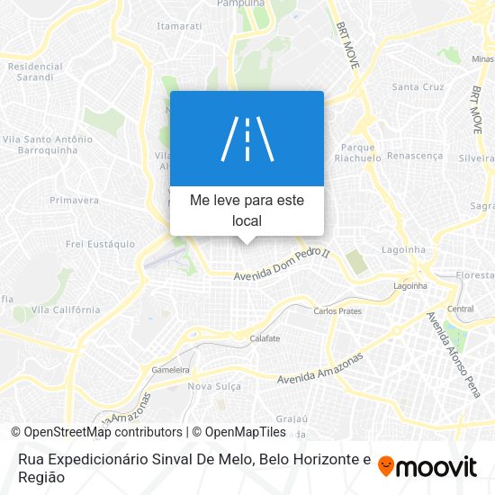 Rua Expedicionário Sinval De Melo mapa