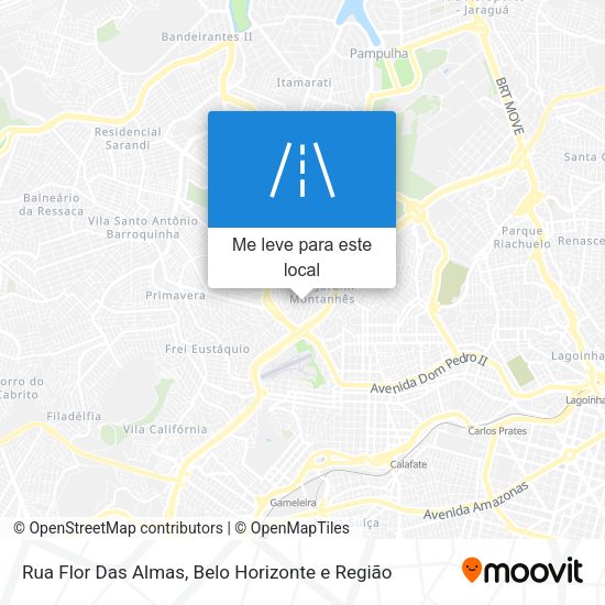 Rua Flor Das Almas mapa