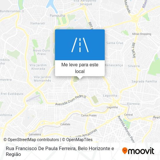 Rua Francisco De Paula Ferreira mapa