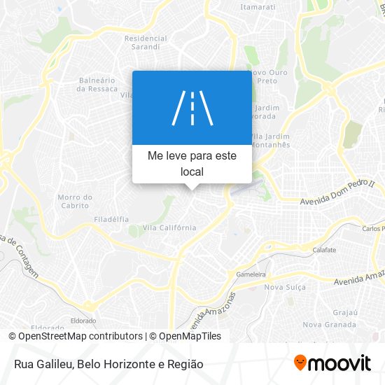 Rua Galileu mapa