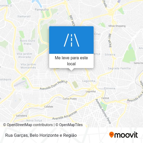 Rua Garças mapa
