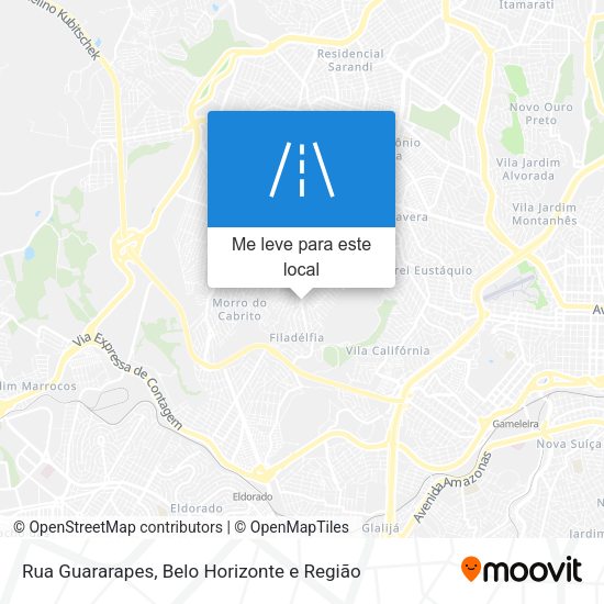 Rua Guararapes mapa