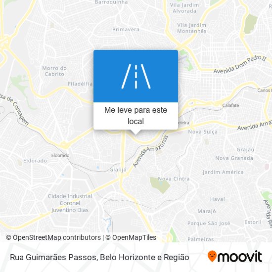 Rua Guimarães Passos mapa