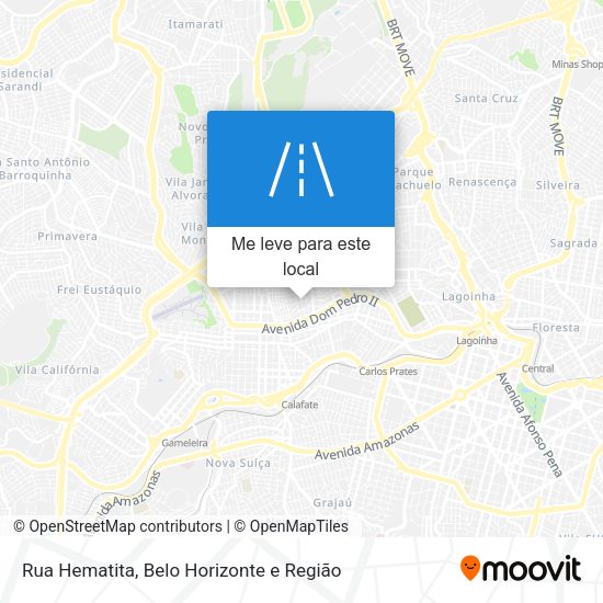 Rua Hematita mapa