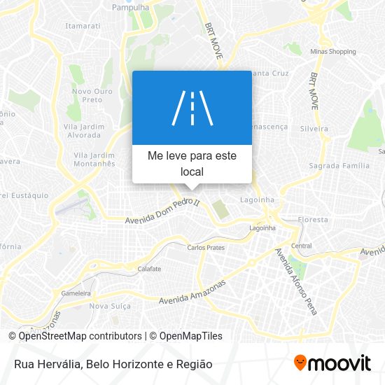 Rua Hervália mapa