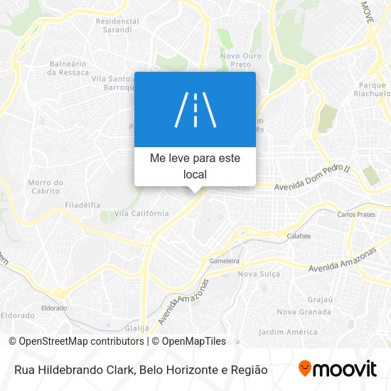 Rua Hildebrando Clark mapa