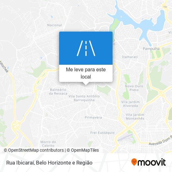 Rua Ibicaraí mapa