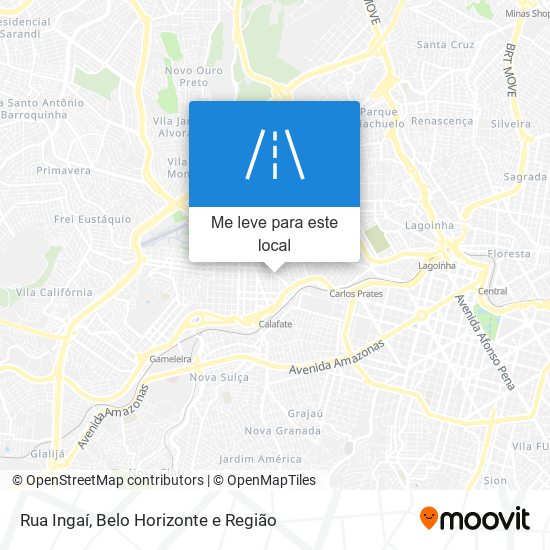 Rua Ingaí mapa