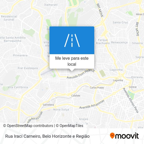 Rua Irací Carneiro mapa