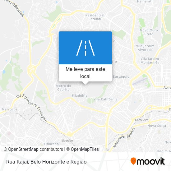 Rua Itajaí mapa