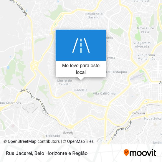 Rua Jacareí mapa