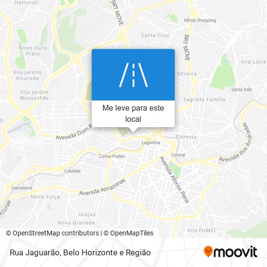 Rua Jaguarão mapa